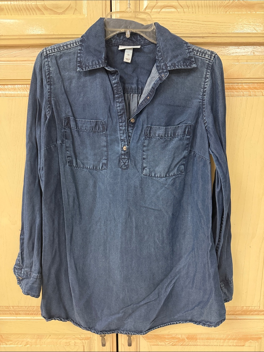 Liz Lange Maternity Indigo Denim Tunic
